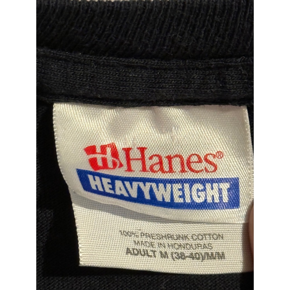 Hanes Texas Hold'em Las Vegas Graphic T-Shirt Mens Medium Black Y2K Novelty Tee - Picture 5 of 8